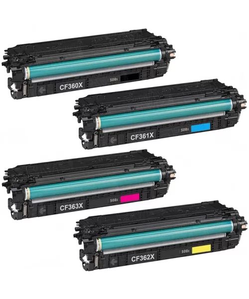 HP HP 508X, CF360-3X CMYK, CF362X Yellow